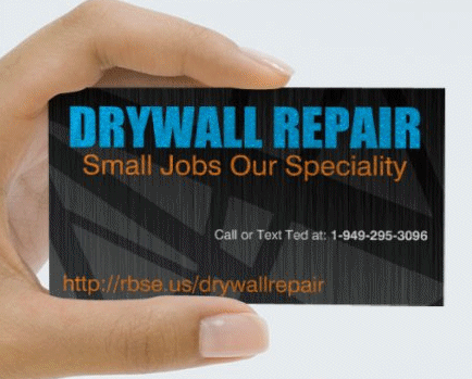 animated business card Drywall Repair