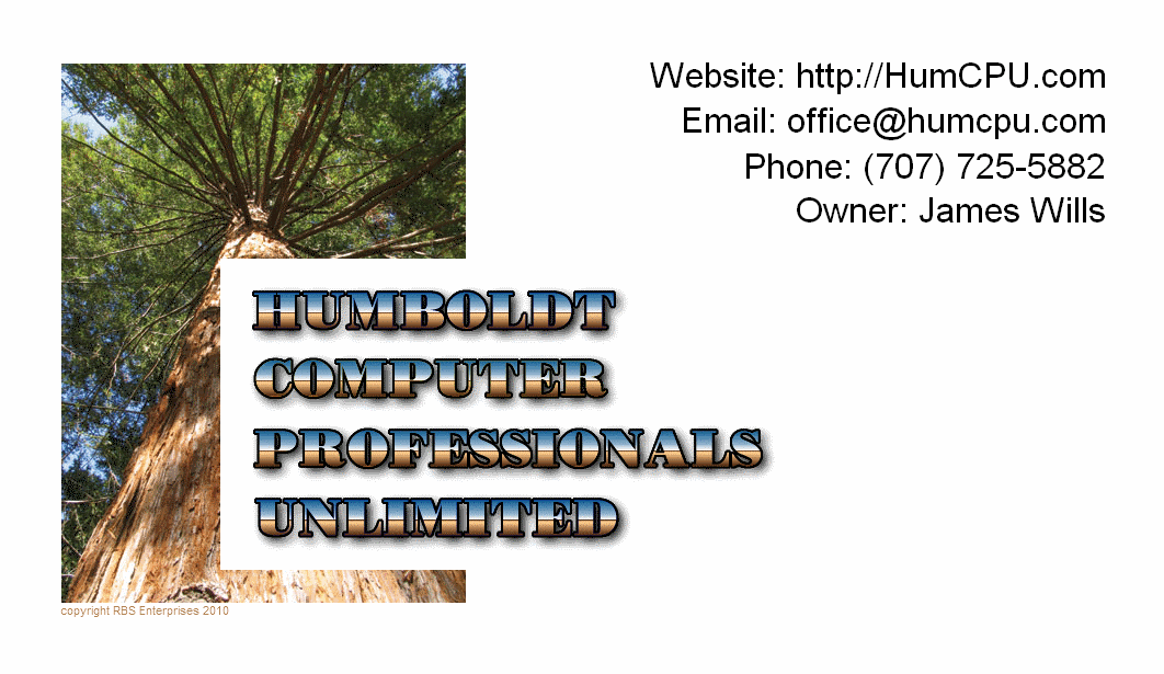 HumCPU Business Card
